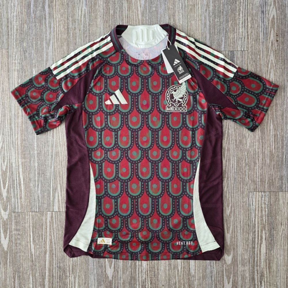 Adidas Mexico 2024 Home Authentic Jersey Men's Size Medium M Red White IP6379